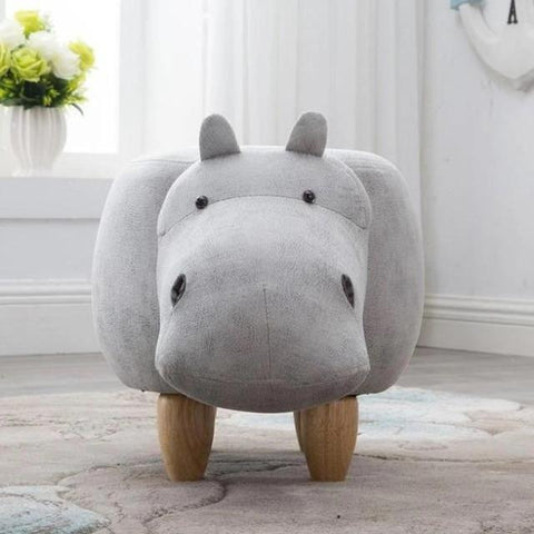 Dondi - Beautiful Hippo Storage Stool - Silky decor