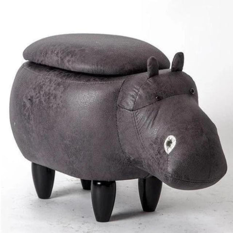 Dondi - Beautiful Hippo Storage Stool - Silky decor