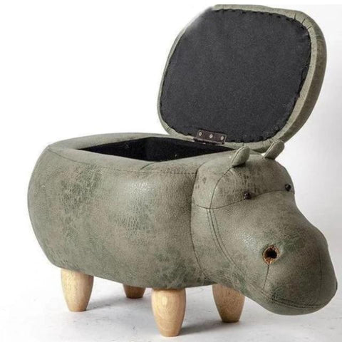 Dondi - Beautiful Hippo Storage Stool - Silky decor