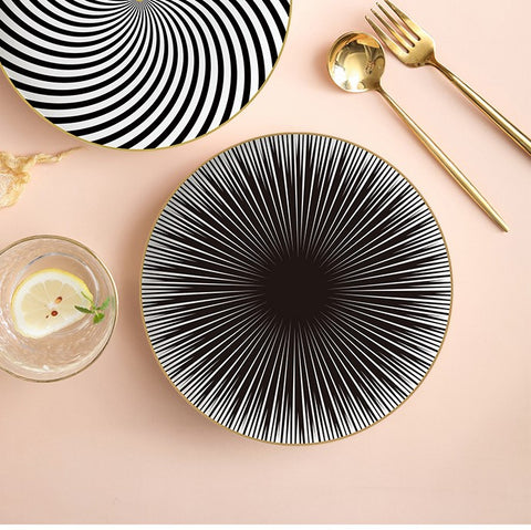 Deluxe Geometric Dinner Plate Set