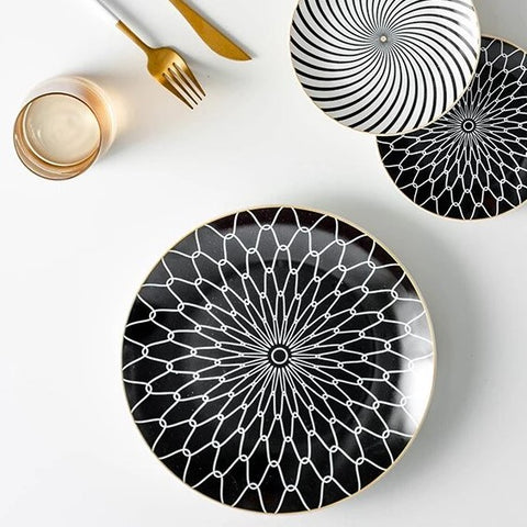 Deluxe Geometric Dinner Plate Set