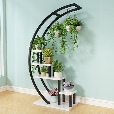 Elise - Decorative Crescent Plant Stand - Silky decor
