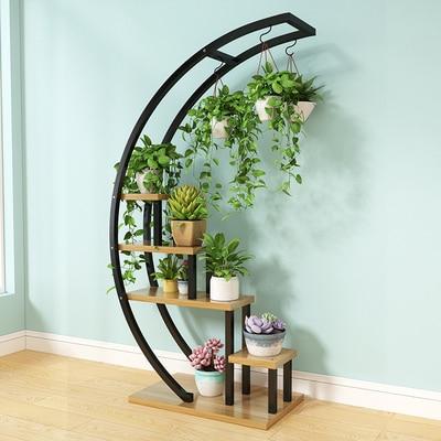 Elise - Decorative Crescent Plant Stand - Silky decor