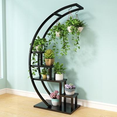 Elise - Decorative Crescent Plant Stand - Silky decor