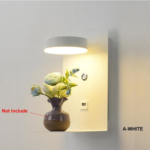 Putri - USB Bedside Wall Lamp - Silky decor