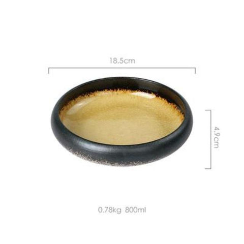 Delta - Ceramic Sushi Dinner Plate - Silky decor