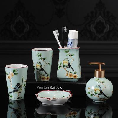 CERAMIC BATHROOM ACCESSORIES SET - Silky decor