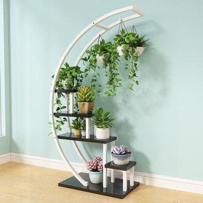Elise - Decorative Crescent Plant Stand - Silky decor