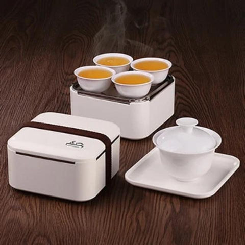 Ifeoma - Creative Portable Ceramic Tea Set - Silky decor