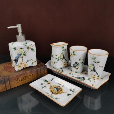 CERAMIC BATHROOM ACCESSORIES SET - Silky decor
