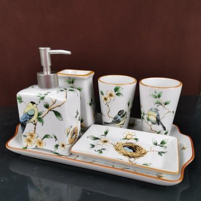 CERAMIC BATHROOM ACCESSORIES SET - Silky decor