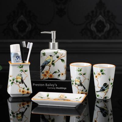 CERAMIC BATHROOM ACCESSORIES SET - Silky decor