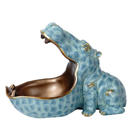 Hippo Figurines Storage Basket