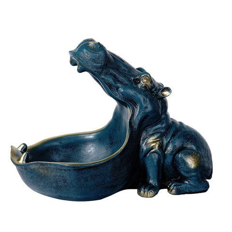 Hippo Figurines Storage Basket