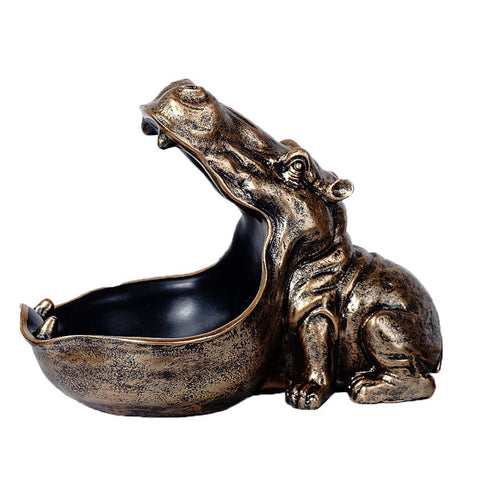 Hippo Figurines Storage Basket