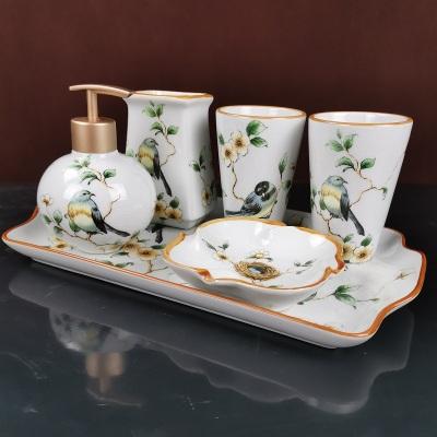 CERAMIC BATHROOM ACCESSORIES SET - Silky decor