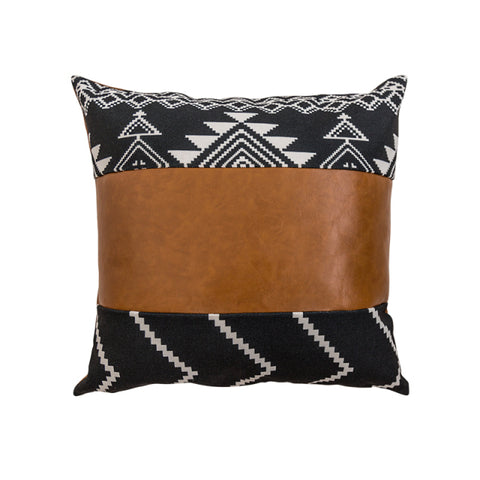 Modern Faux Leather Cushion Cover