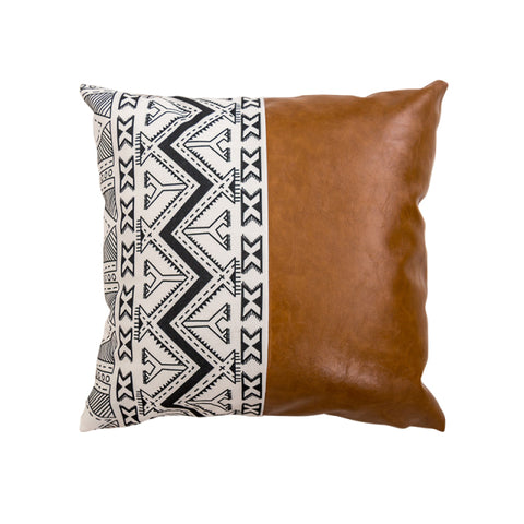 Modern Faux Leather Cushion Cover