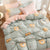 4PCS Duvet Cover ( 1 Duvet Cover + 1 Bedsheet + 2 Pillowcase)