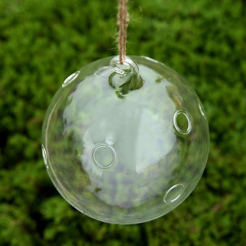 Grahaniya - Decorative Hanging Ball flower Vase - Silky decor