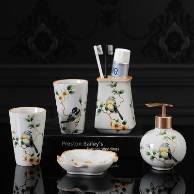 CERAMIC BATHROOM ACCESSORIES SET - Silky decor