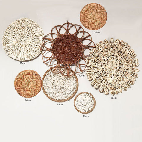 Round Rattan Wall Hanging Crafts