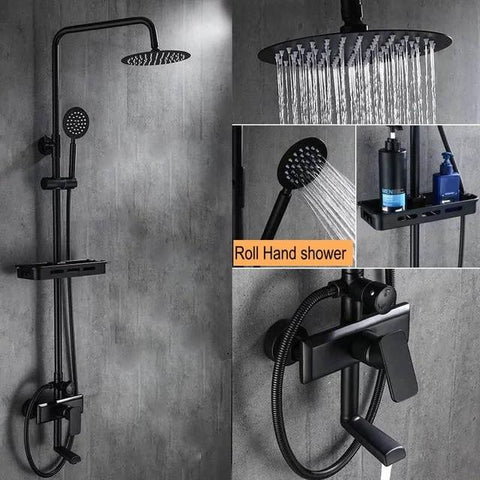 Calithea - Modern Matte Brass Shower Set - Silky decor