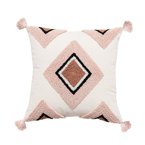 Boho Embroidered Throw Pillowcase