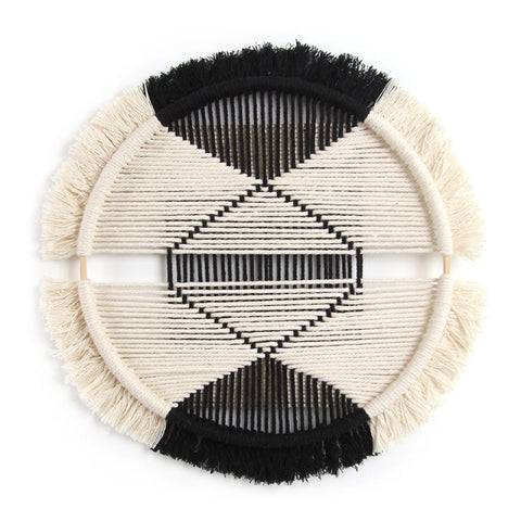 Round Hand-woven Tapestry