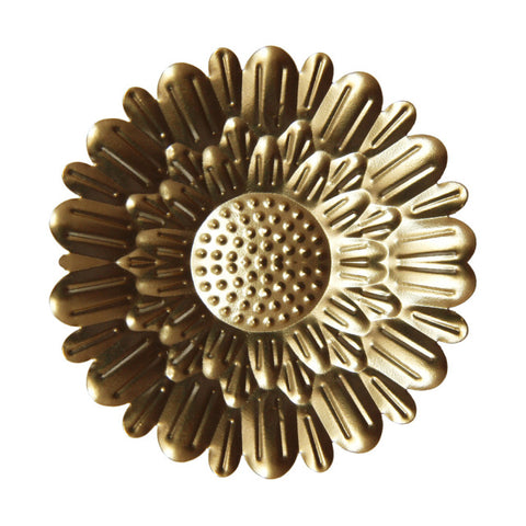 Trendy Round Golden Wall Decoration