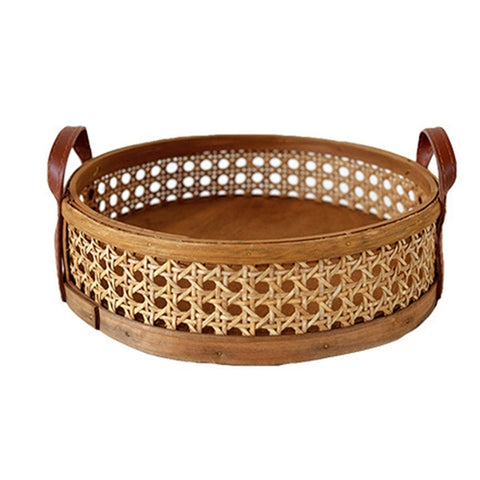 Elegant Rattan Woven Storage Basket