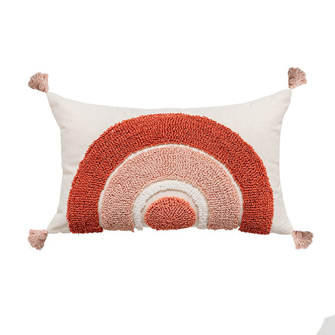 Boho Embroidered Throw Pillowcase