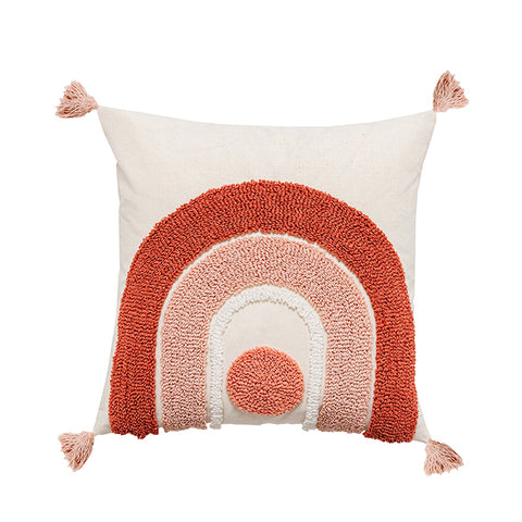 Boho Embroidered Throw Pillowcase