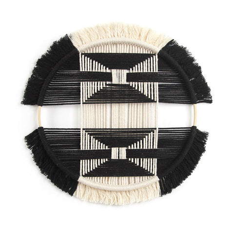 Round Hand-woven Tapestry