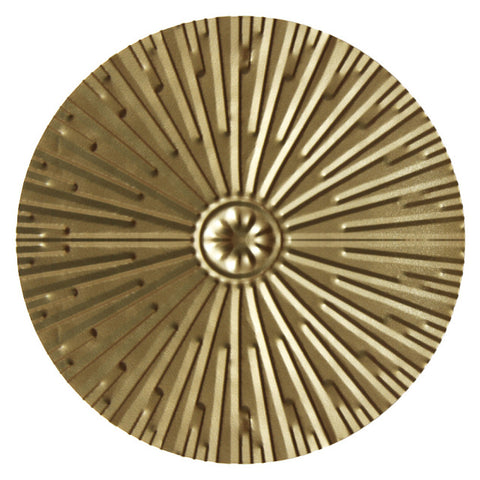Trendy Round Golden Wall Decoration