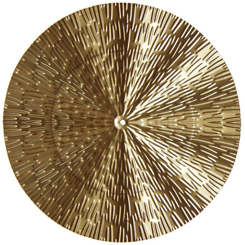 Trendy Round Golden Wall Decoration