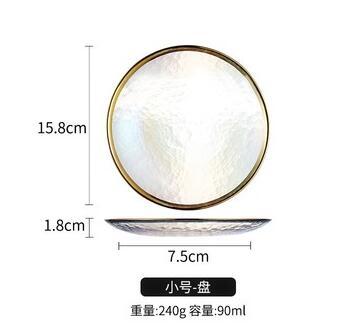 Luxury Rainbow Glass Serving Bowls