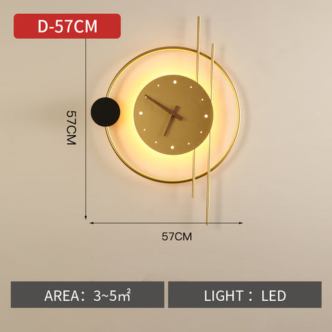 Luxury Wall Lamp with Clock