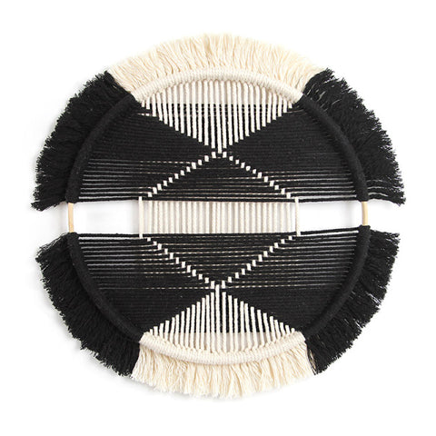 Round Hand-woven Tapestry