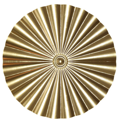 Trendy Round Golden Wall Decoration