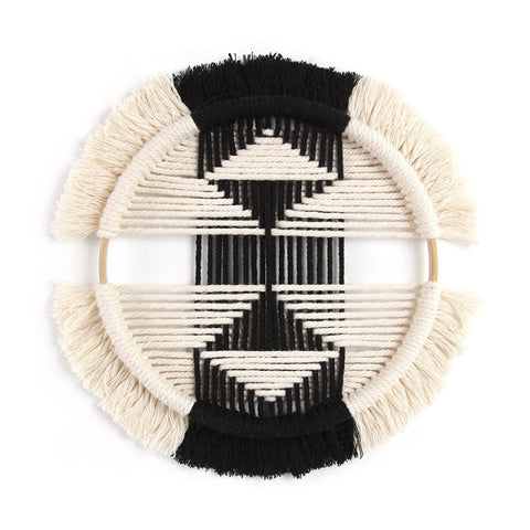 Round Hand-woven Tapestry
