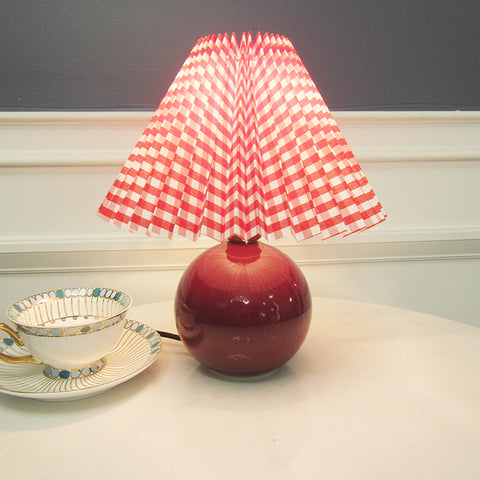 Deluxe Rattan Pleat Led Lamp