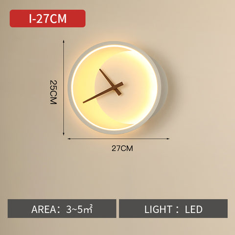 Luxury Wall Lamp with Clock