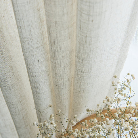 Modern Linen Thick Gauze Curtain