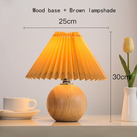 Deluxe Rattan Pleat Led Lamp