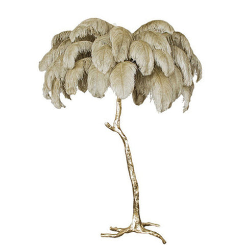 Freestanding Feather Lamp