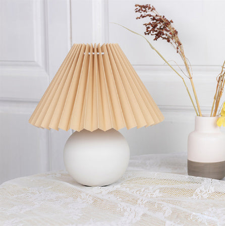 Deluxe Rattan Pleat Led Lamp