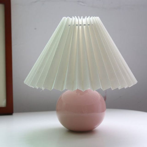 Deluxe Rattan Pleat Led Lamp