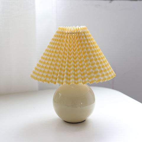 Deluxe Rattan Pleat Led Lamp