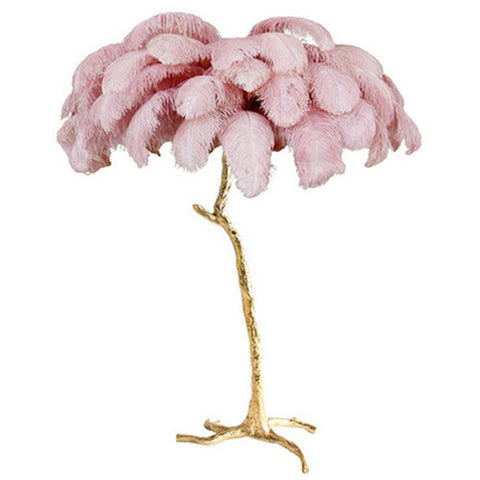Freestanding Feather Lamp